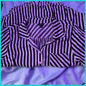Striped Torrid button-down shirt